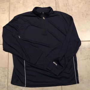XL navy blue light long sleeve wind jacket